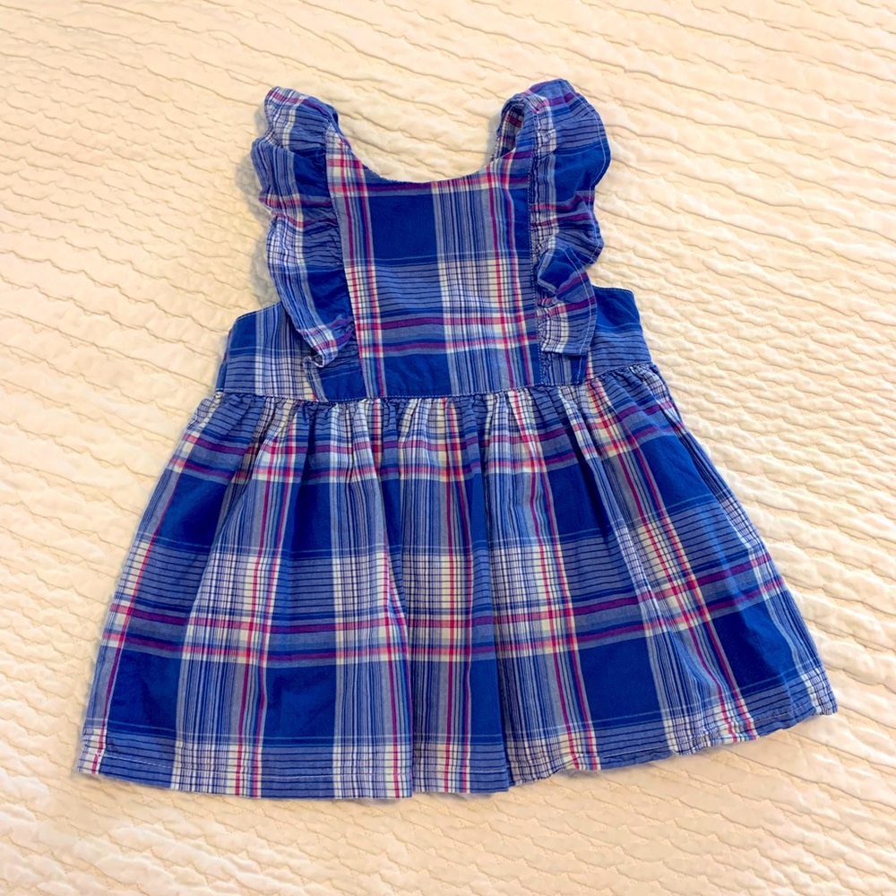 Gymboree, Plaid Ruffle Sleeve Top, Size 5T